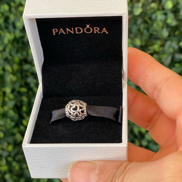 Retired Pandora Charm- Open Heart - Picture 2 of 5